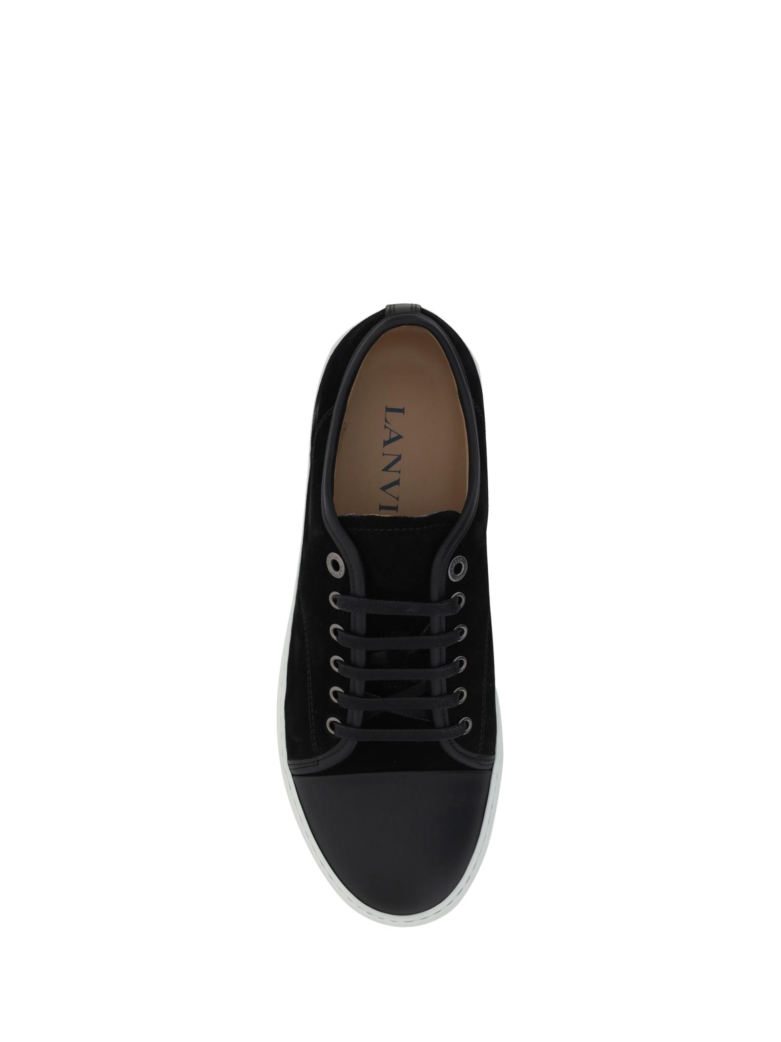 Black DBB1 Suede & Patent Leather Sneakers Product Image