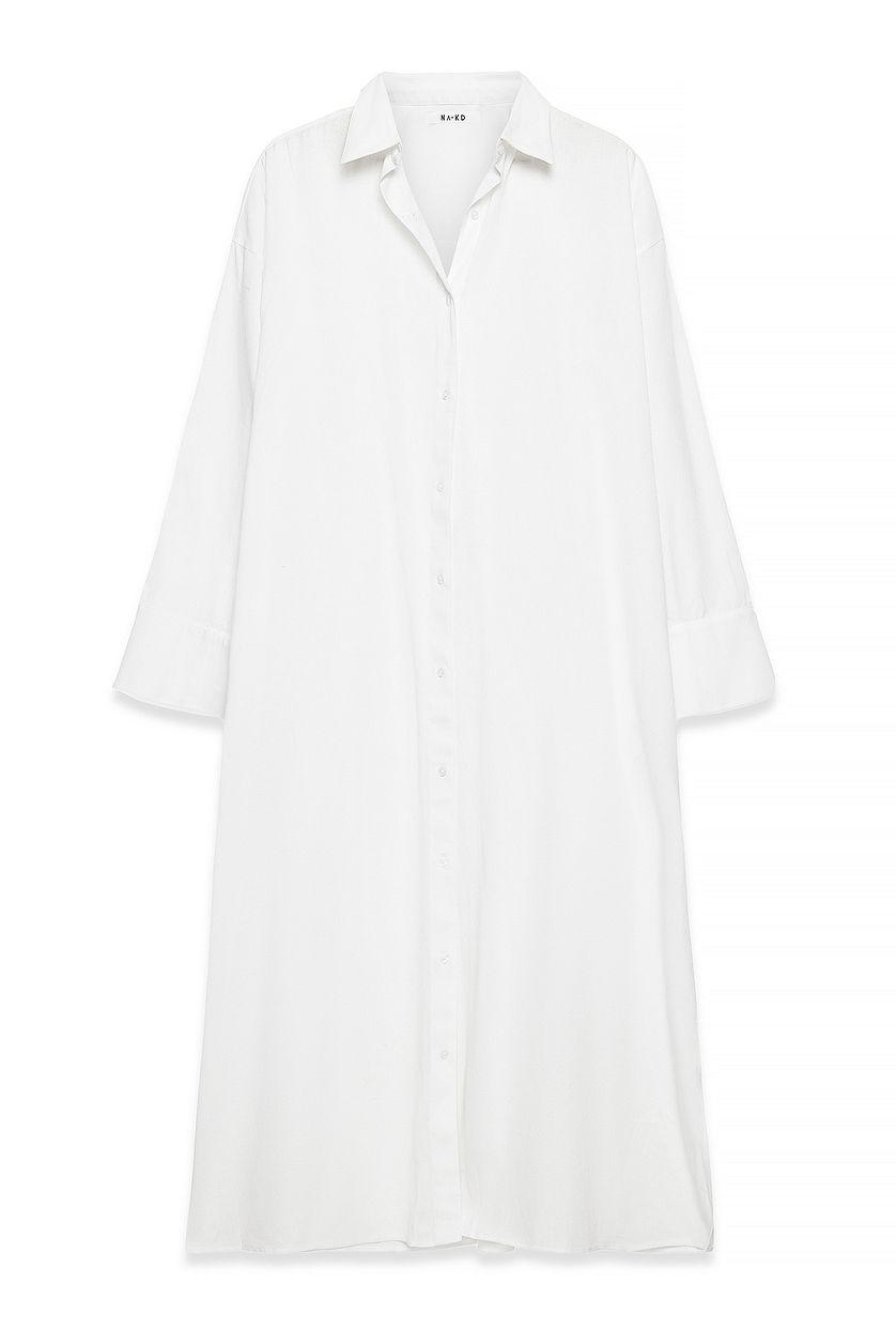 Cotton Midi Shirt Dress Product Image
