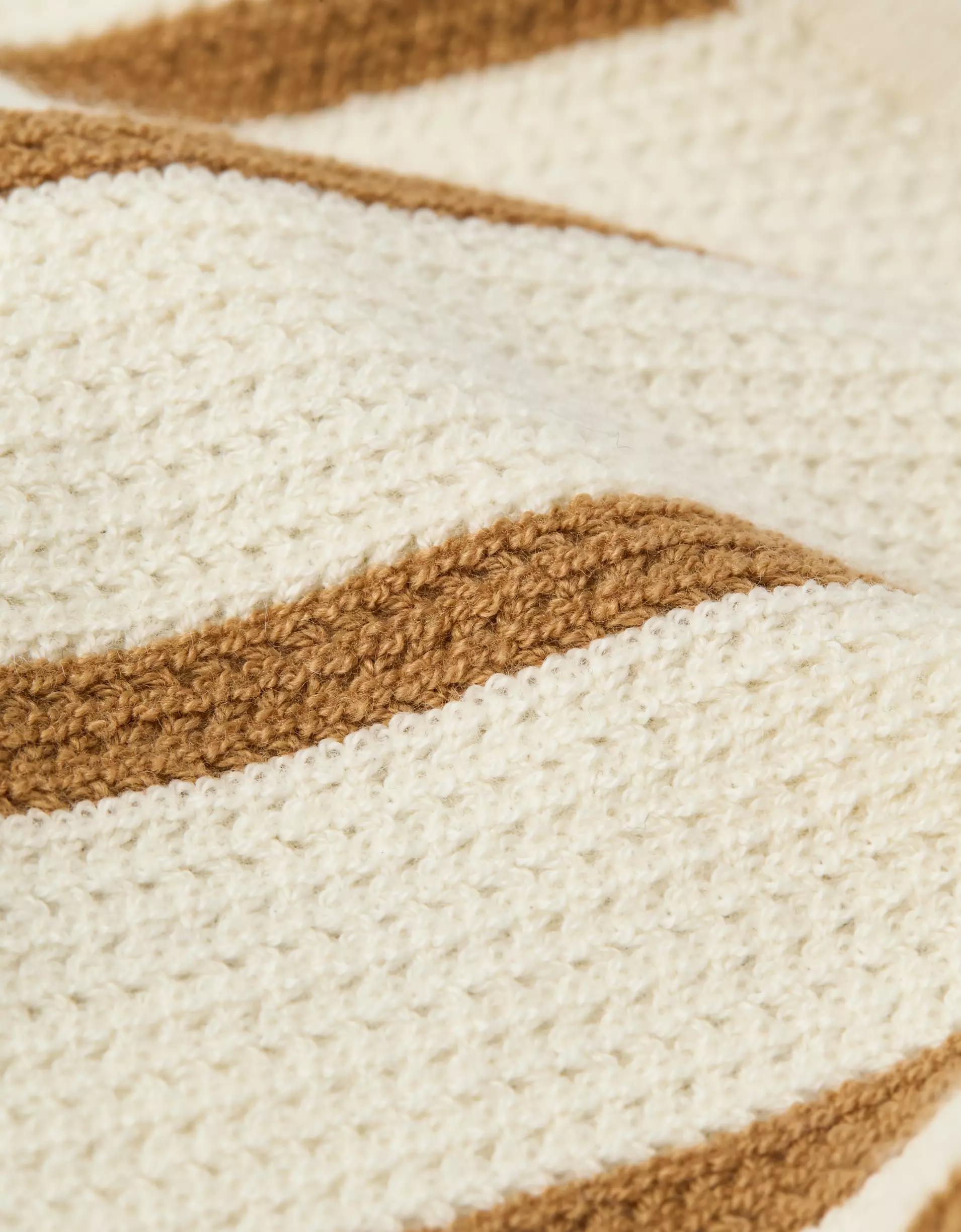 AE Cropped Striped Sweater Halter Top Product Image