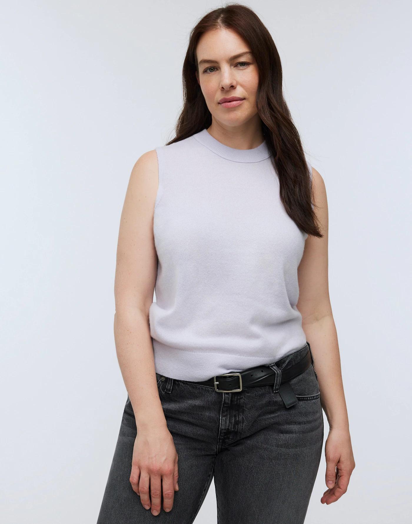 (Re)sponsible Cashmere Crewneck Sweater Vest Product Image