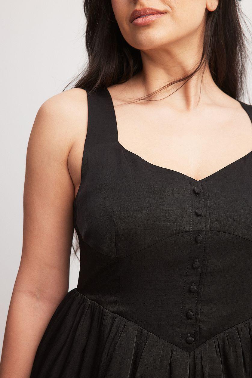 Buttoned Mini Dress Product Image