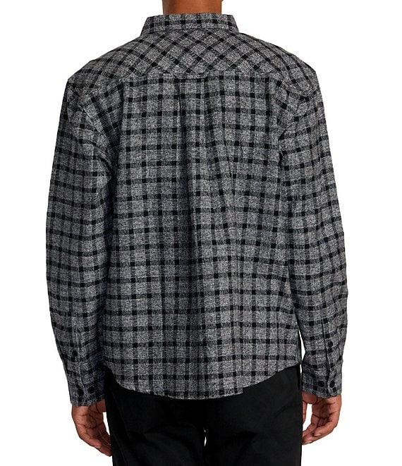 RVCA Hughes Long Sleeve Plaid Flannel Shirt Product Image