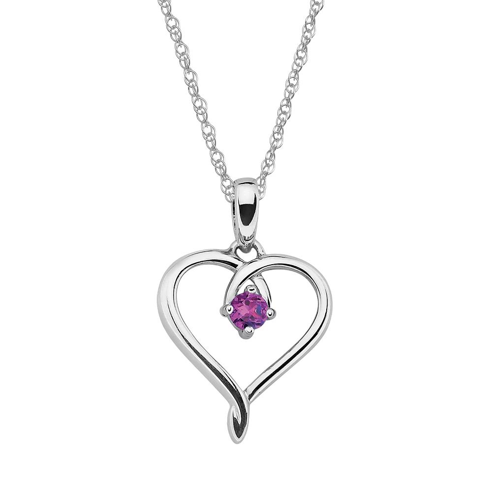 Boston Bay Diamonds Sterling Silver Blue Topaz Openwork Heart Pendant, Womens Product Image