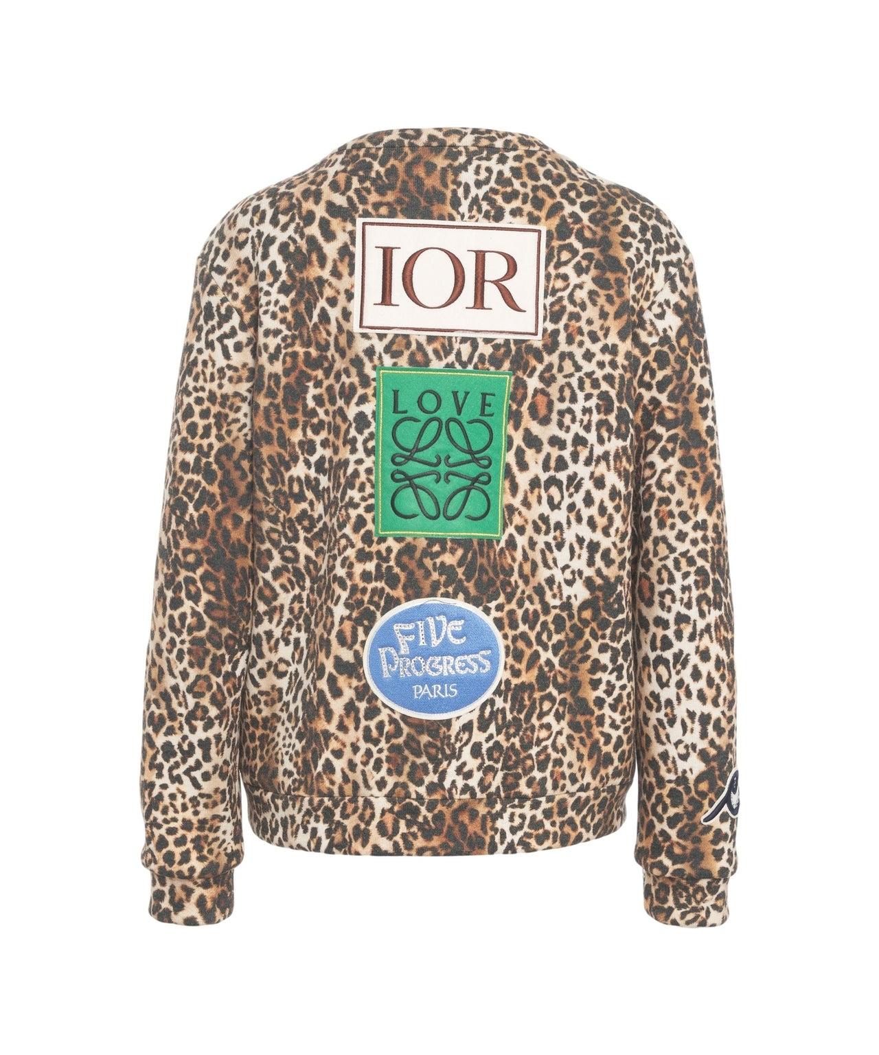 Animal print jacket with appliqués Product Image