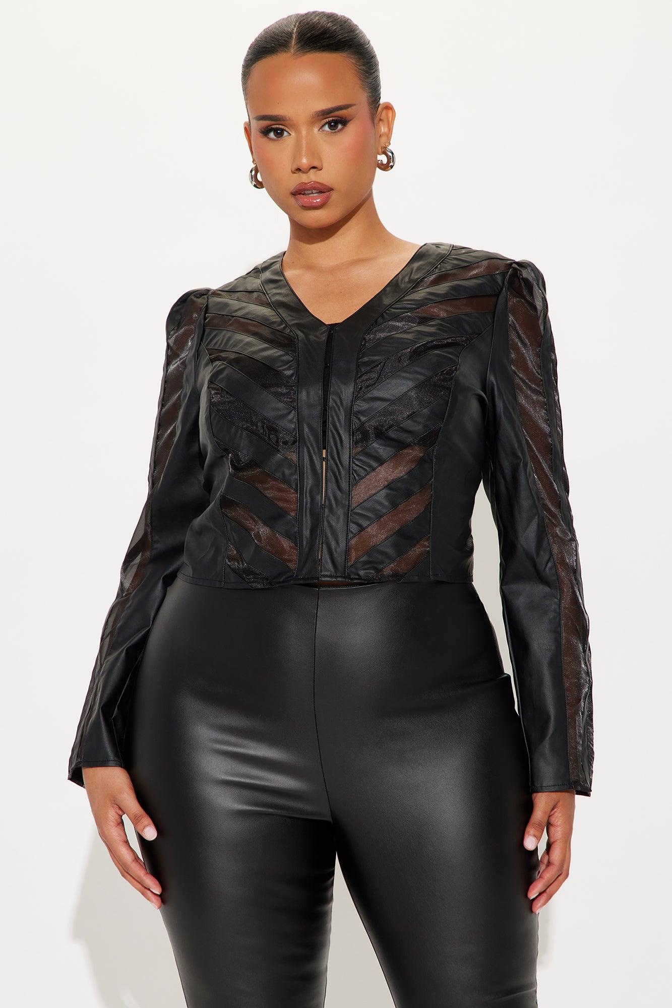 See Right Through You Mesh Blazer - Black Product Image
