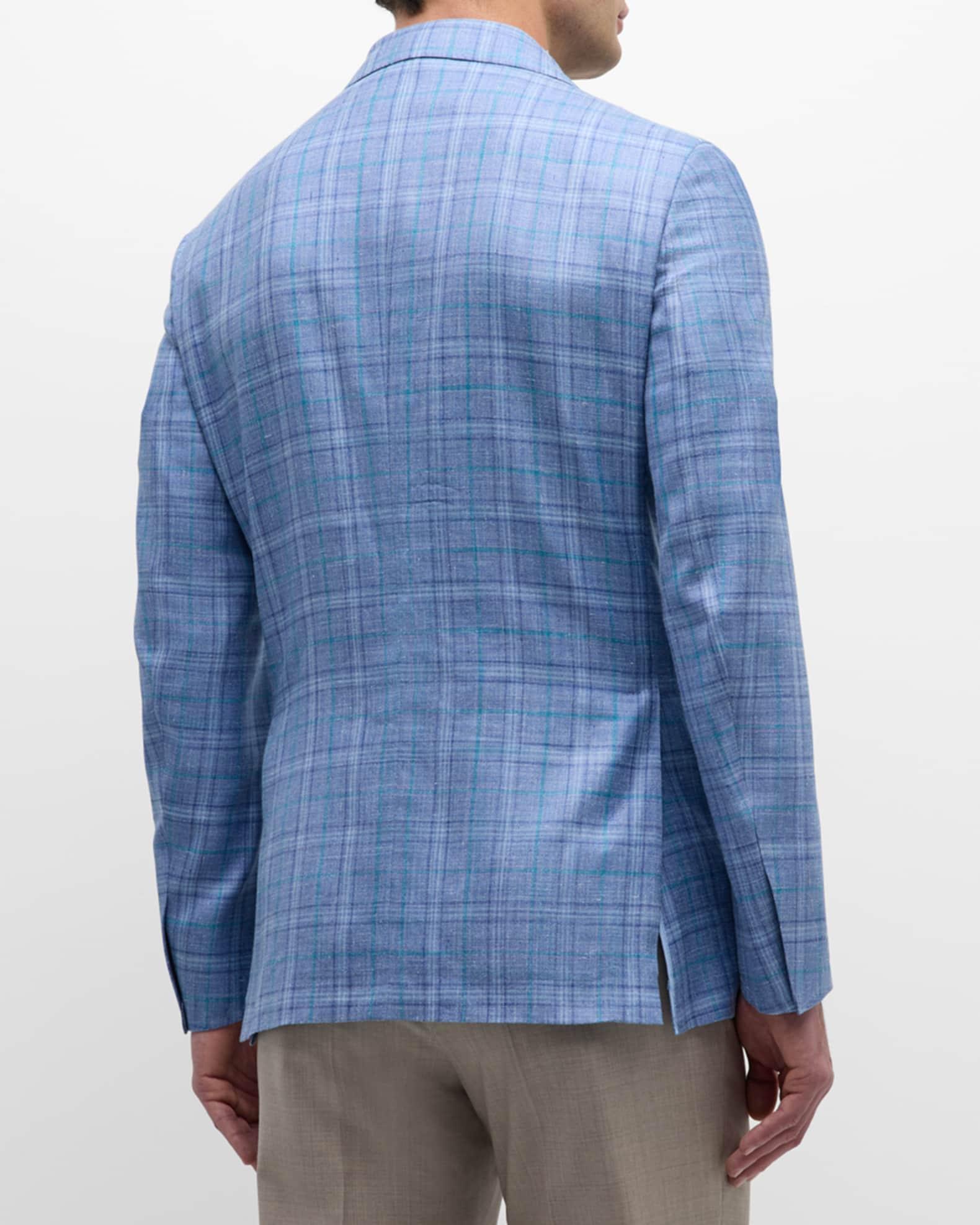 Men's Cashmere-Blend Plaid Sport Coat Product Image