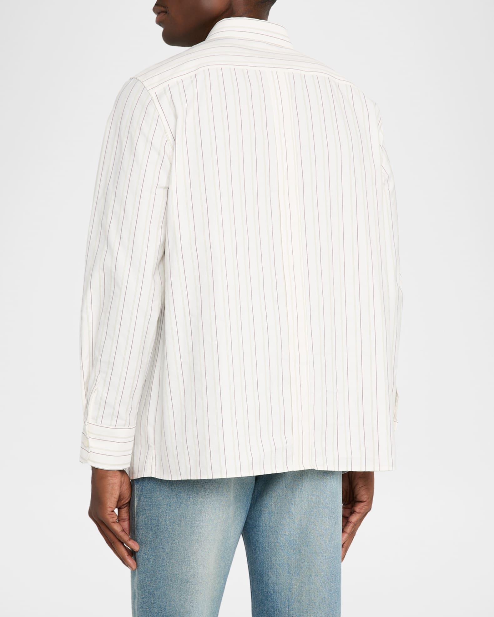 Men's Striped Sport Shirt Product Image