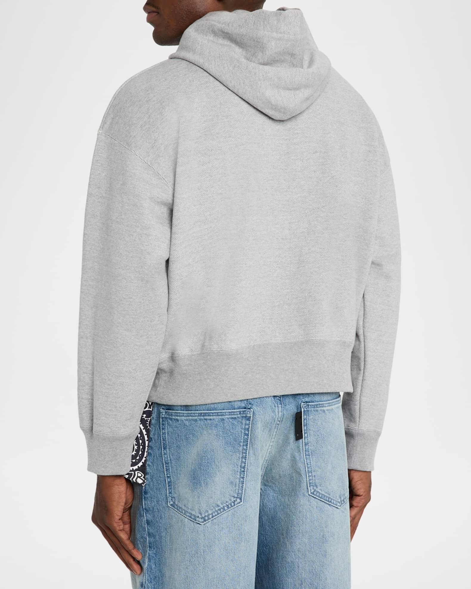 Men's Cotton Chest-Rhinestone Hoodie Product Image