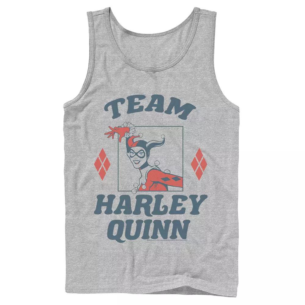 Men's Batman Team Harley Quinn Vintage Portrait Tank Top,  Product Image