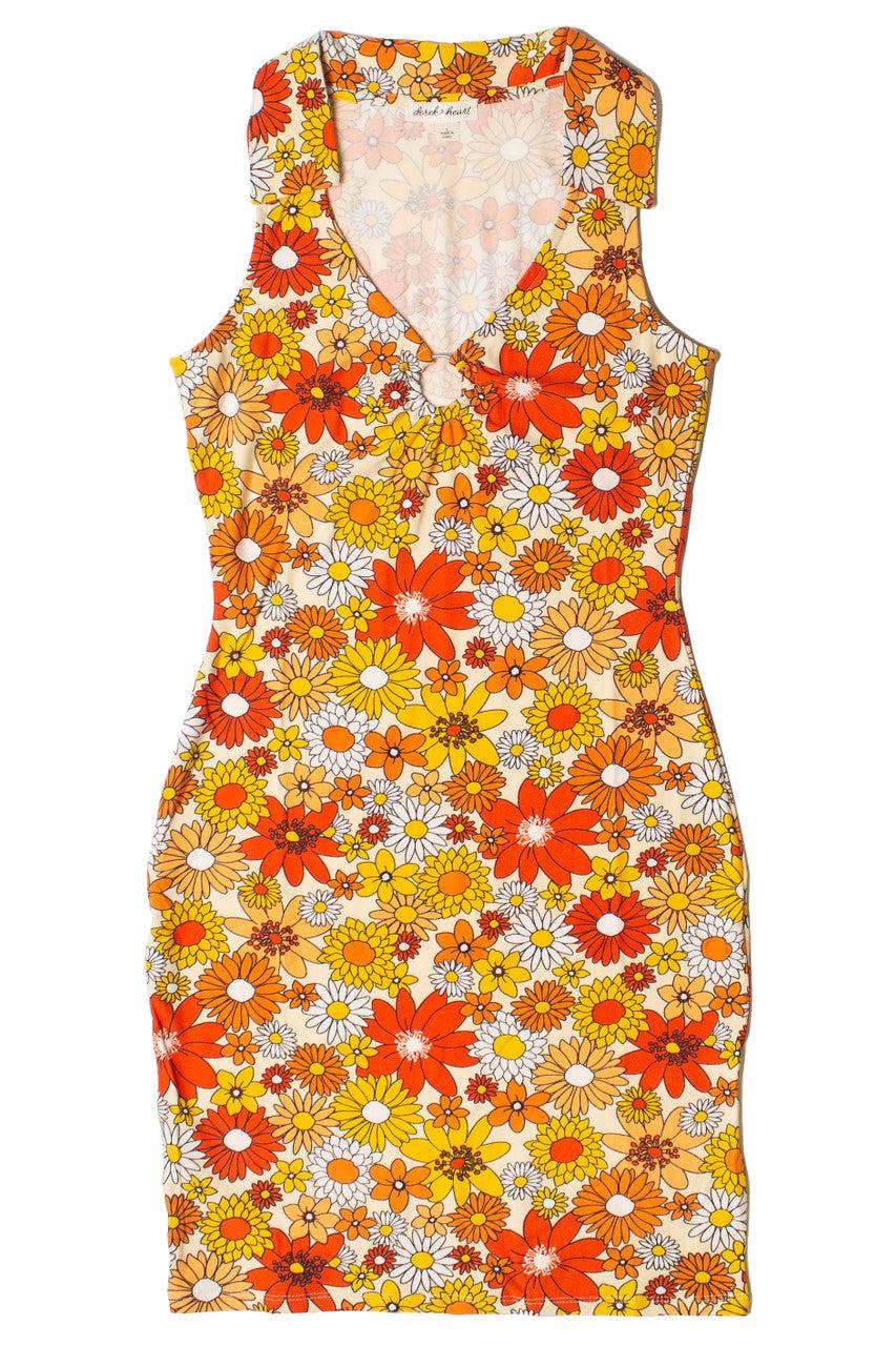 70s Floral Mini Dress Product Image