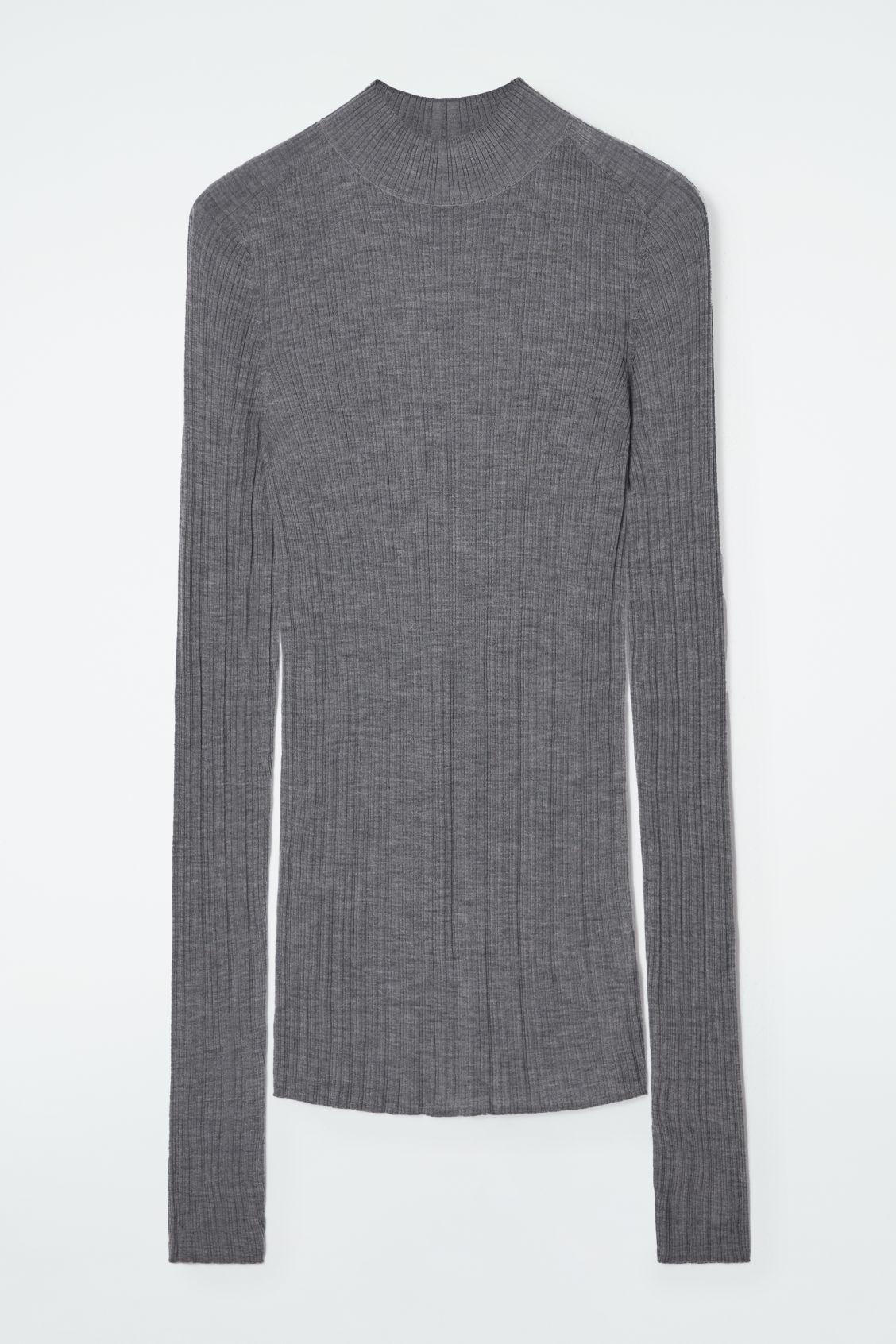 THE RIBBED MERINO WOOL TOP Product Image