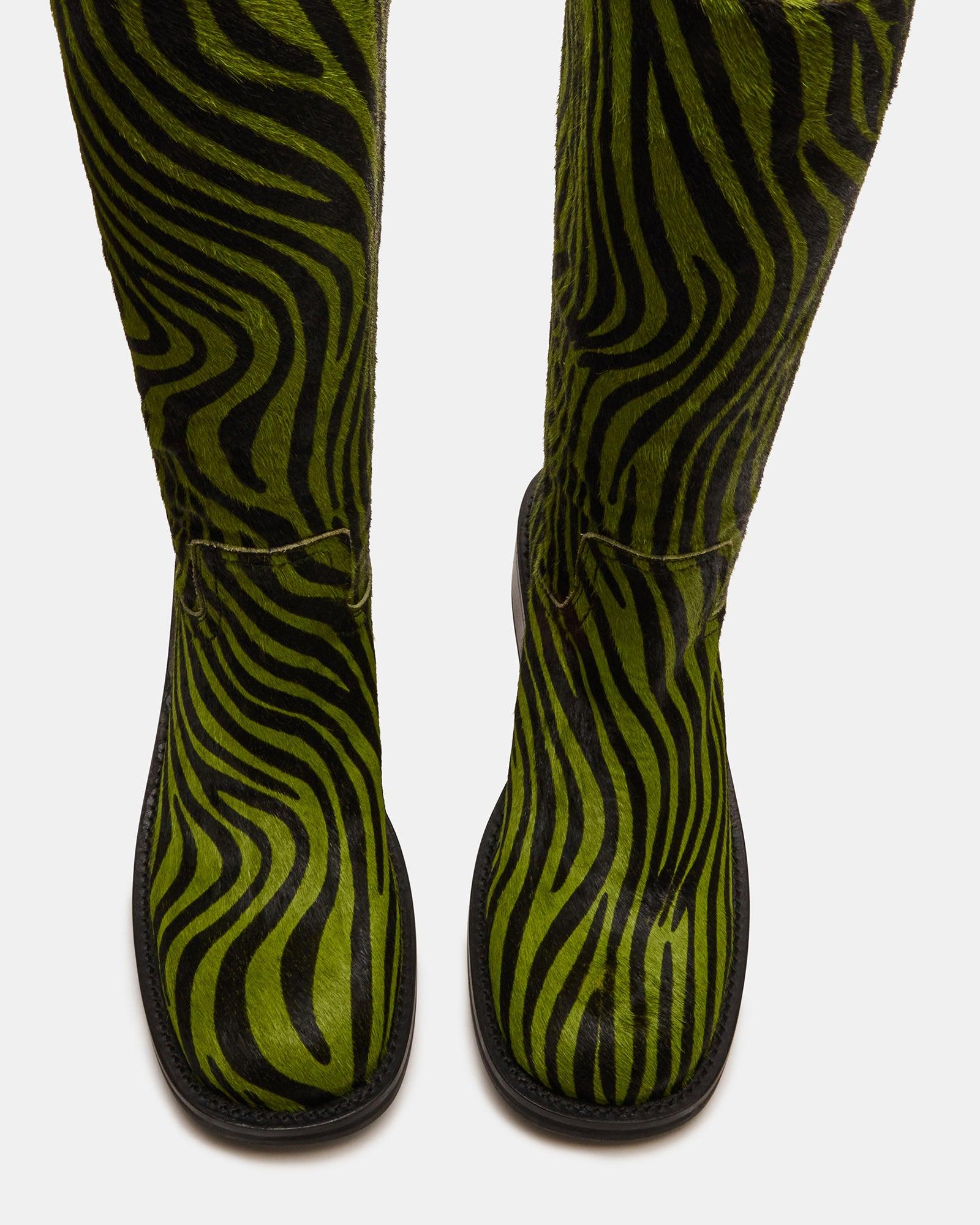 RIGGS GREEN ZEBRA PRINT Female Product Image