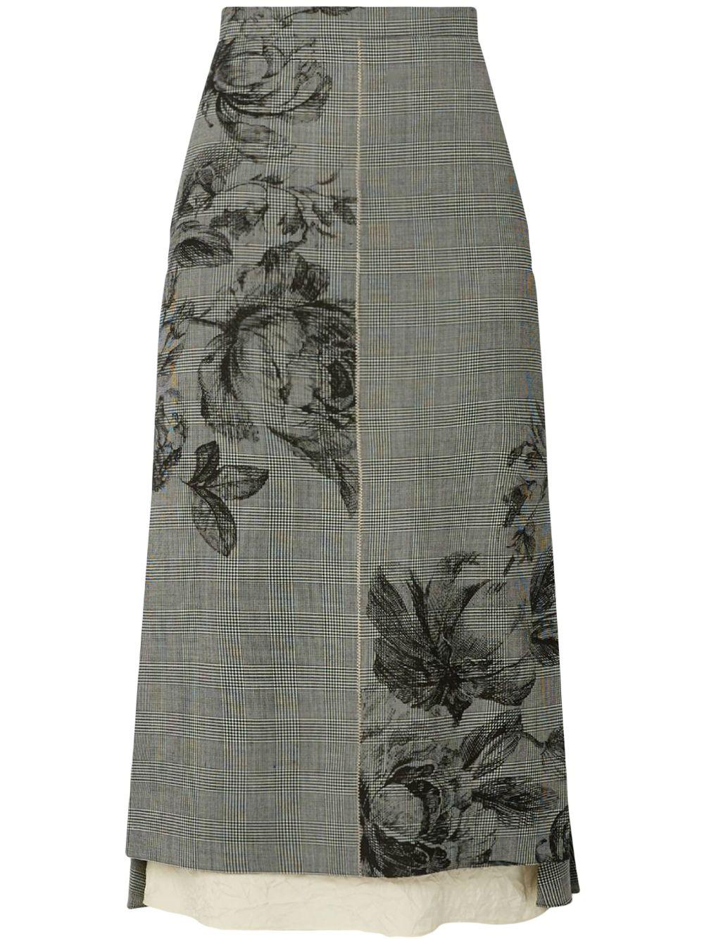 floral-print midi skirt  Product Image