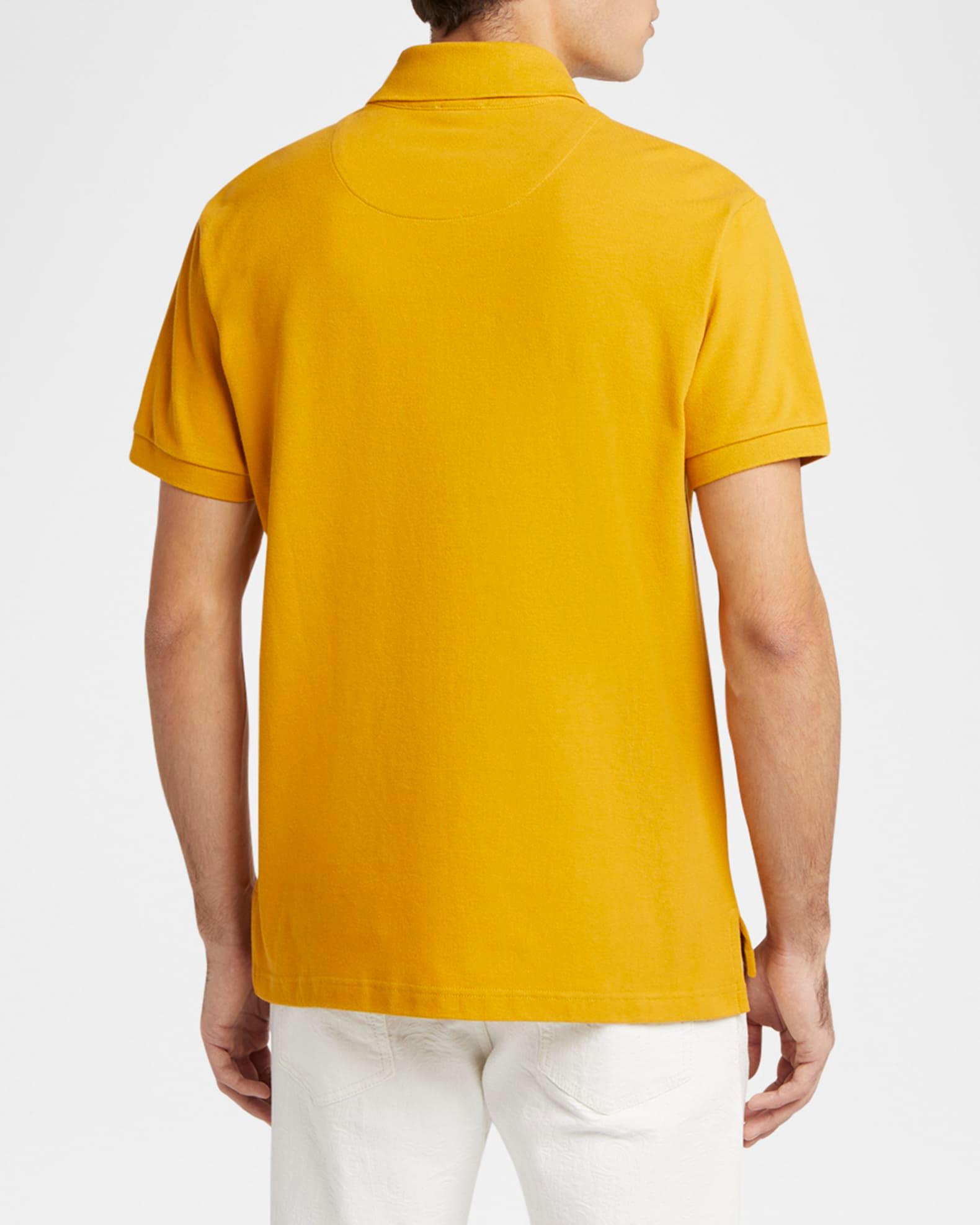 Men's Cotton Logo-Embroidered Polo Shirt Product Image