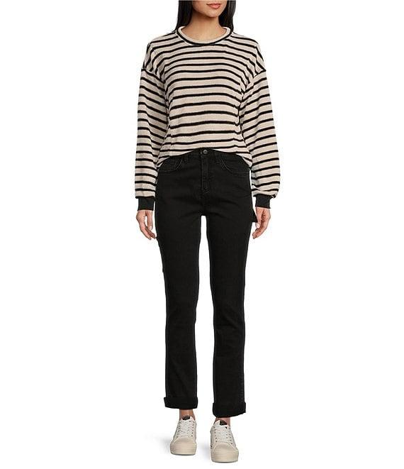 Ceros Jeans High Rise Carpenter Straight Leg Jeans Product Image