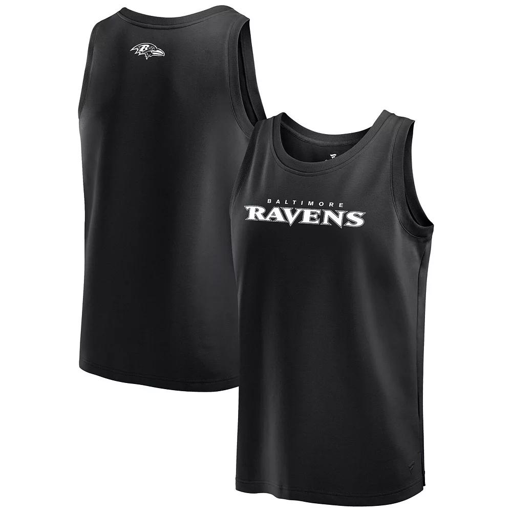 Men's Fanatics Black Baltimore Ravens Elements Tank Top,  Product Image