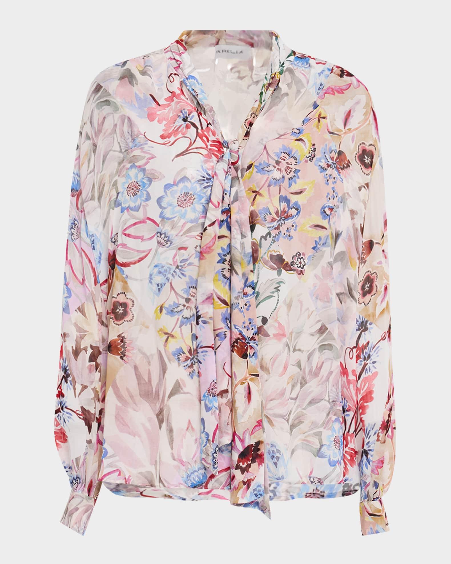 Bruco Floral-Print Georgette Blouse Product Image