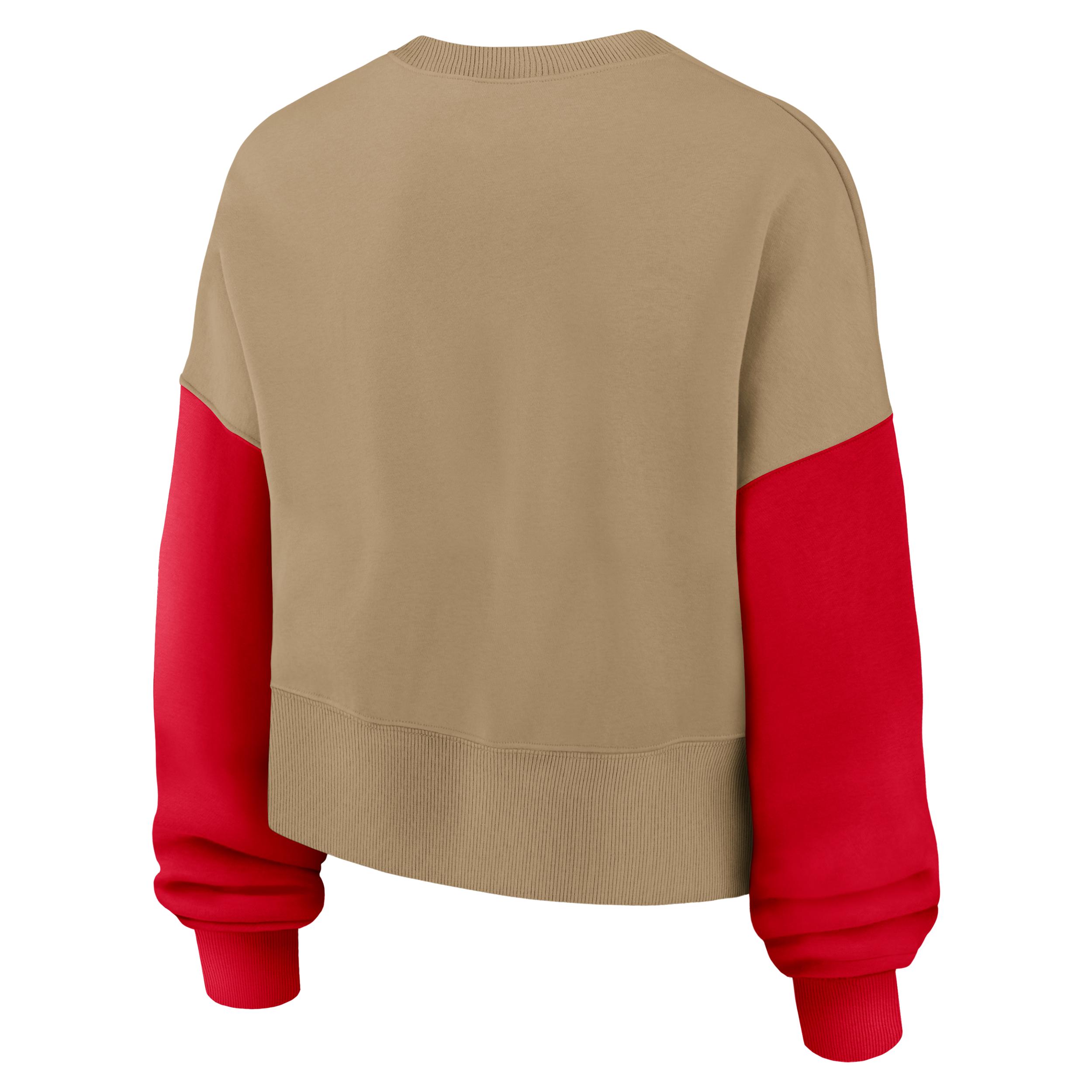 San Francisco 49ers Rewind Nike Womens NFL Pullover Crew | 01D70E8A73V-ZKC Product Image