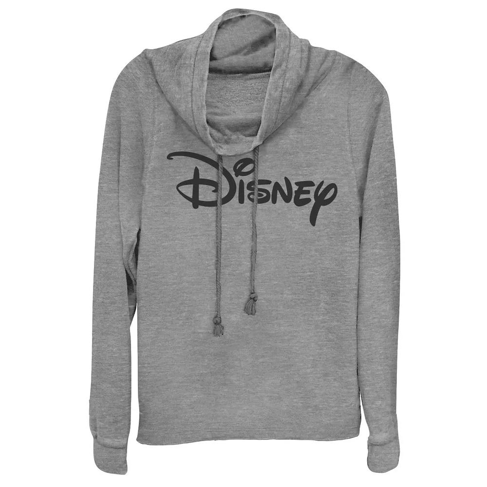 Disney Juniors' Logo Cowlneck Graphic Lightweight Long Sleeve, Girl's,  Product Image