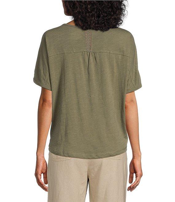 Westbound Embroidered Knit Short Sleeve Top Product Image