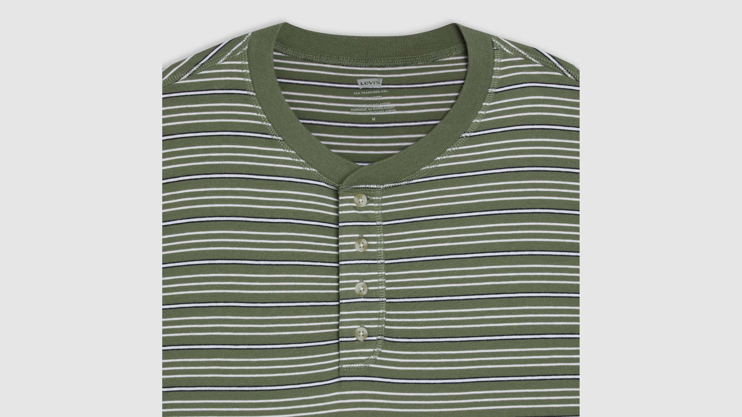 Short Sleeve Four Button Henley Product Image