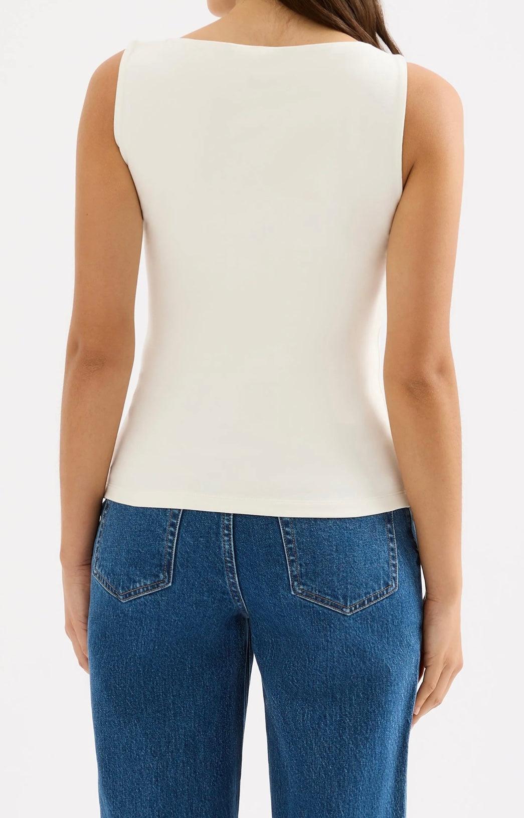 Nude Lucy | Lois Tank | White Product Image
