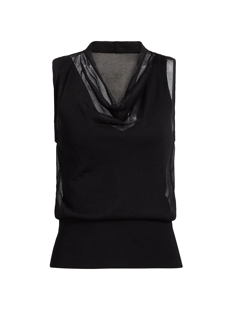Womens Carmina Cowl Blouson Top Product Image
