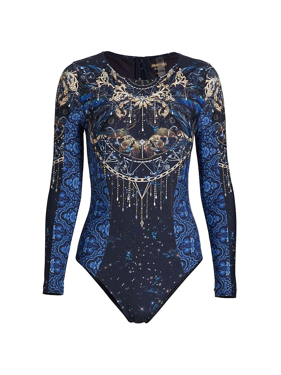 Womens Supernova Surf Long-Sleeve One-Piece Swimsuit Product Image