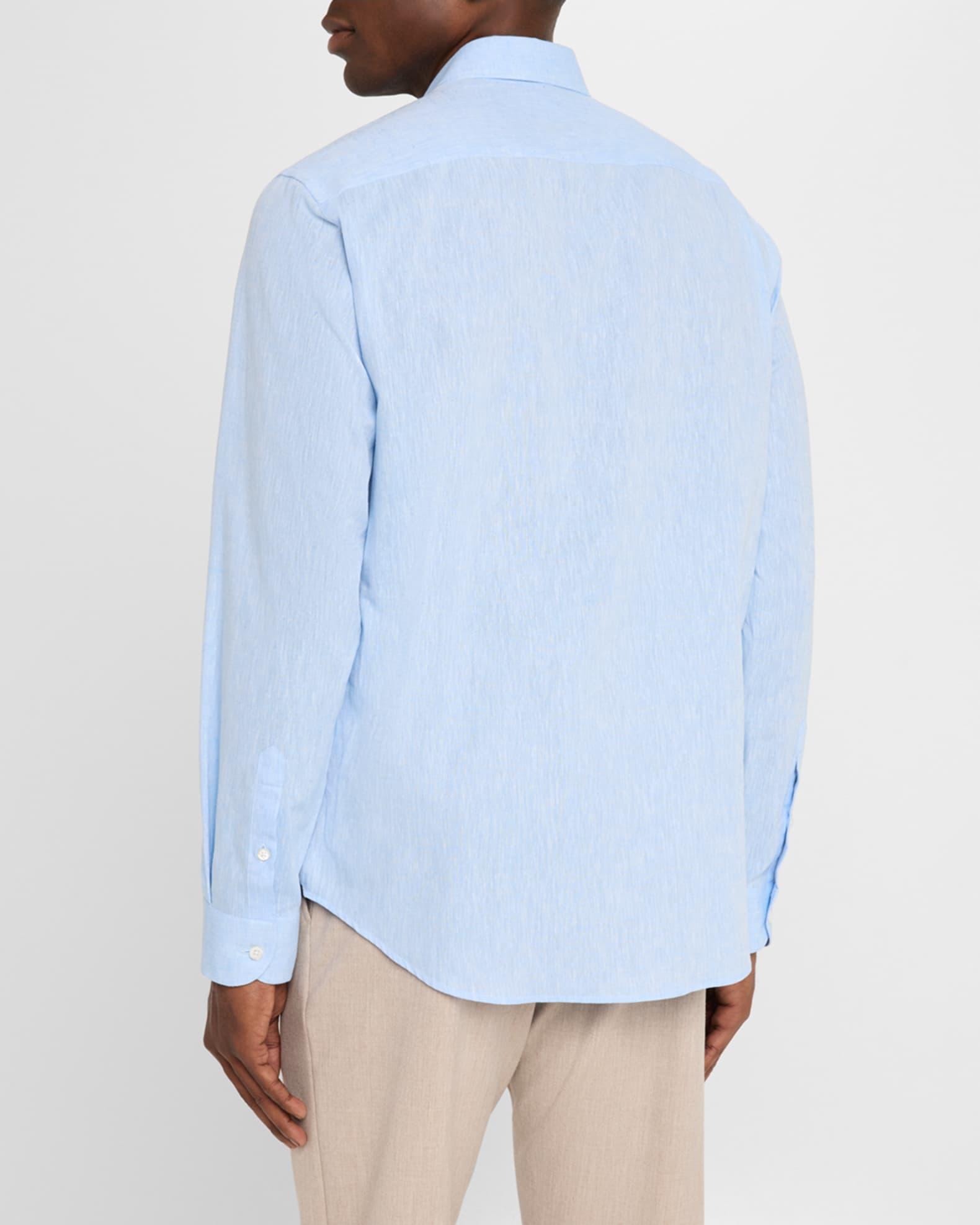 Men's Linen and Cotton Sport Shirt Product Image