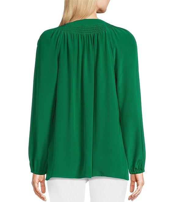 Lilly Pulitzer Elsa Silk V-Neck Bracelet Sleeve Top Product Image