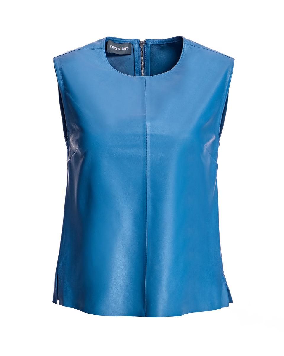 Leather Sleeveless Shirt Product Image