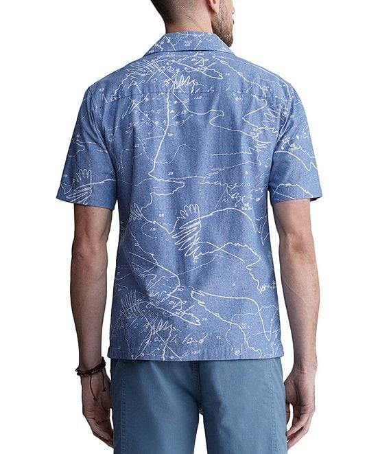Buffalo David Bitton Sirvan Short Sleeve Nuanced Eagle Print Button Down Shirt Product Image