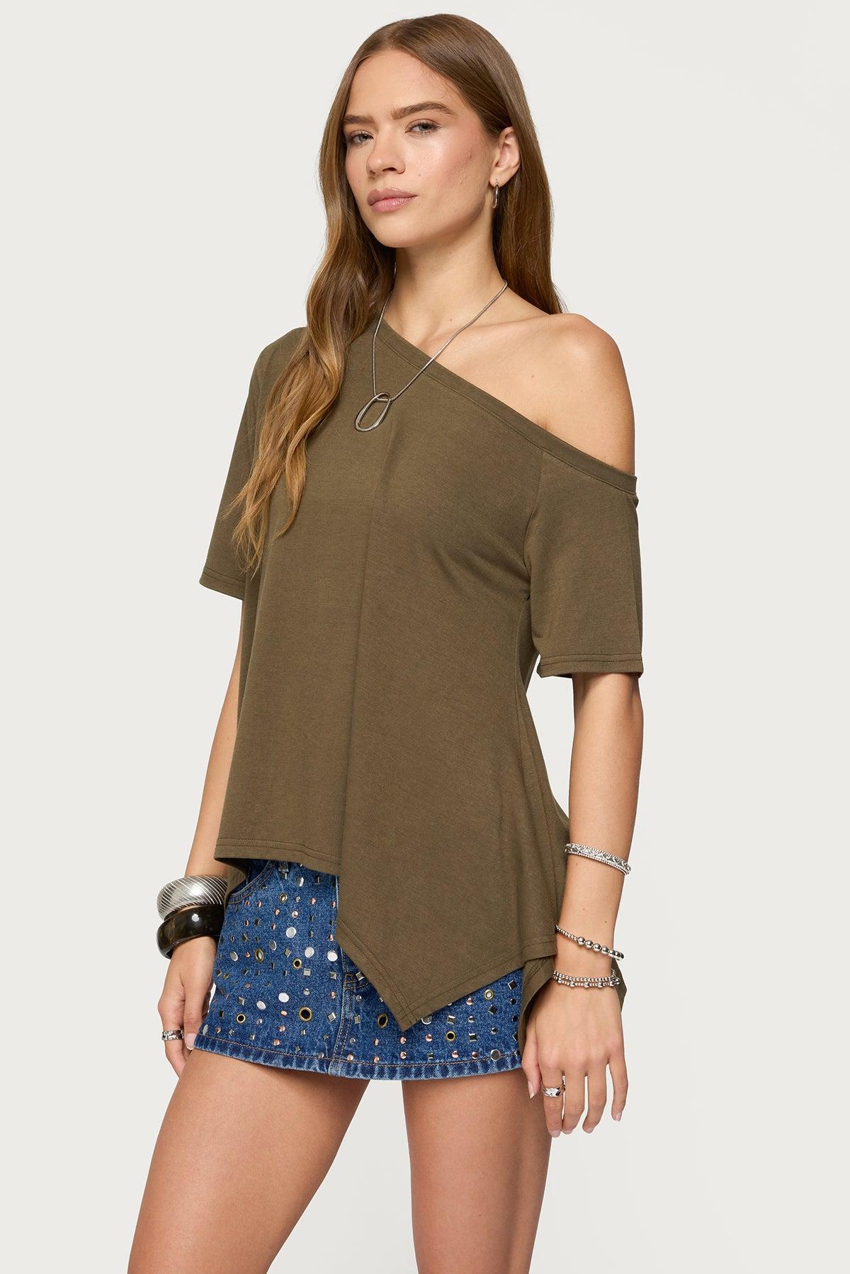 Josy Off Shoulder Handkerchief Top Product Image