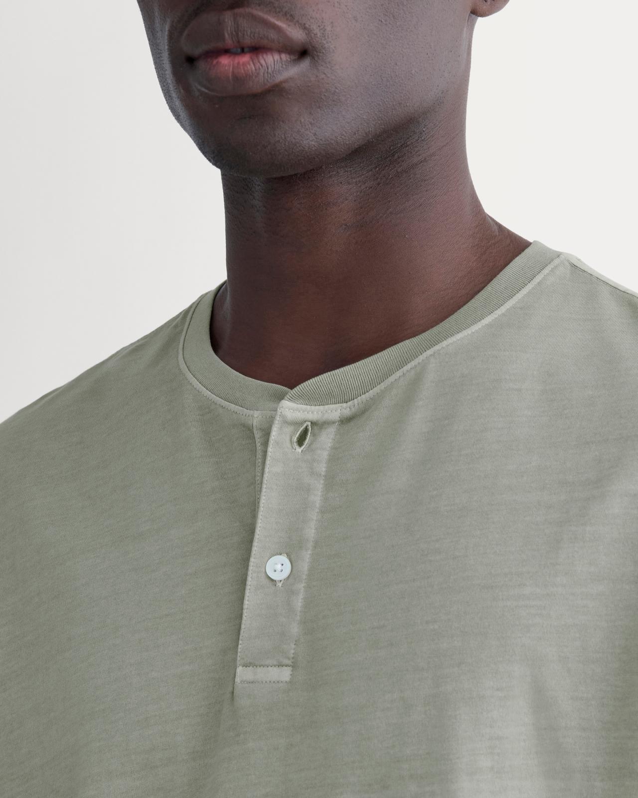 The Essential Organic Garment-Dyed Henley Product Image