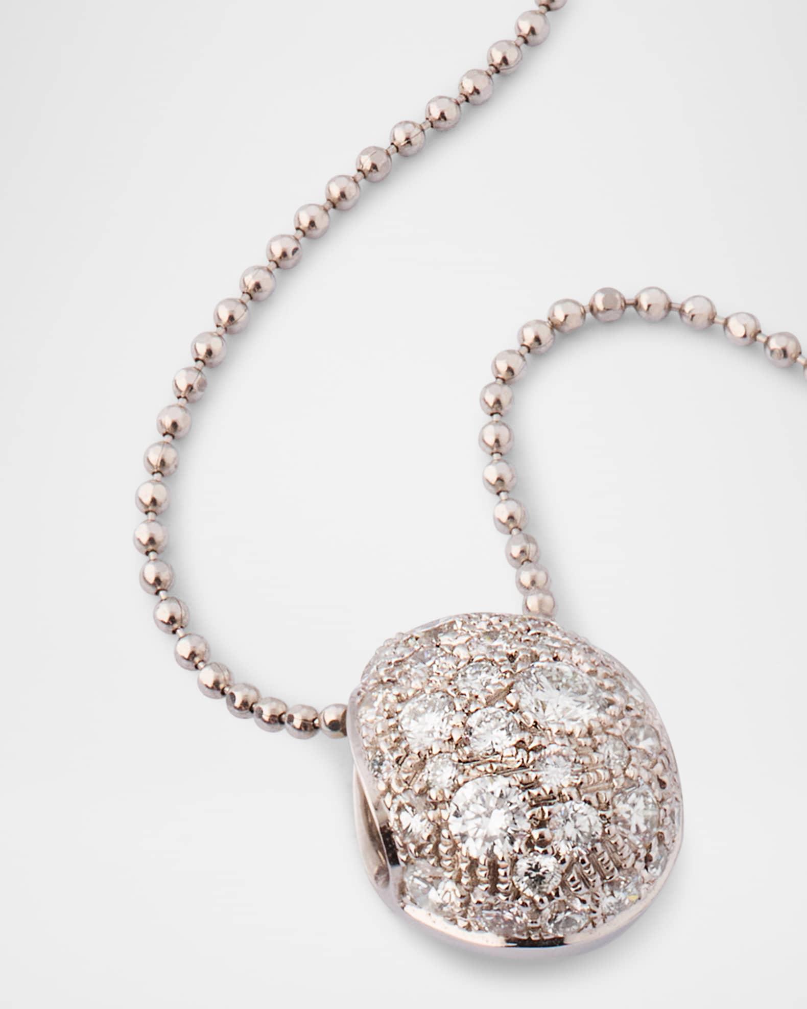 18K White Gold Diamond Bahia Pendant Necklace Product Image