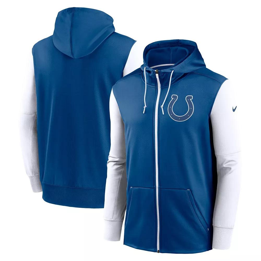 Men's Nike Royal Indianapolis Colts Performance Full-Zip Hoodie,  Product Image