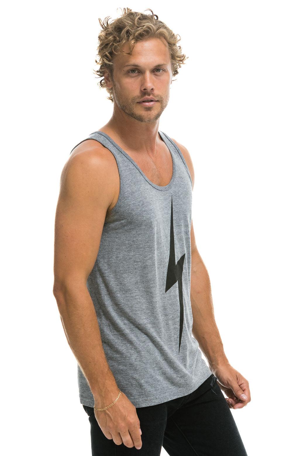 MEN'S BOLT  TANK - HEATHER GREY Male Product Image