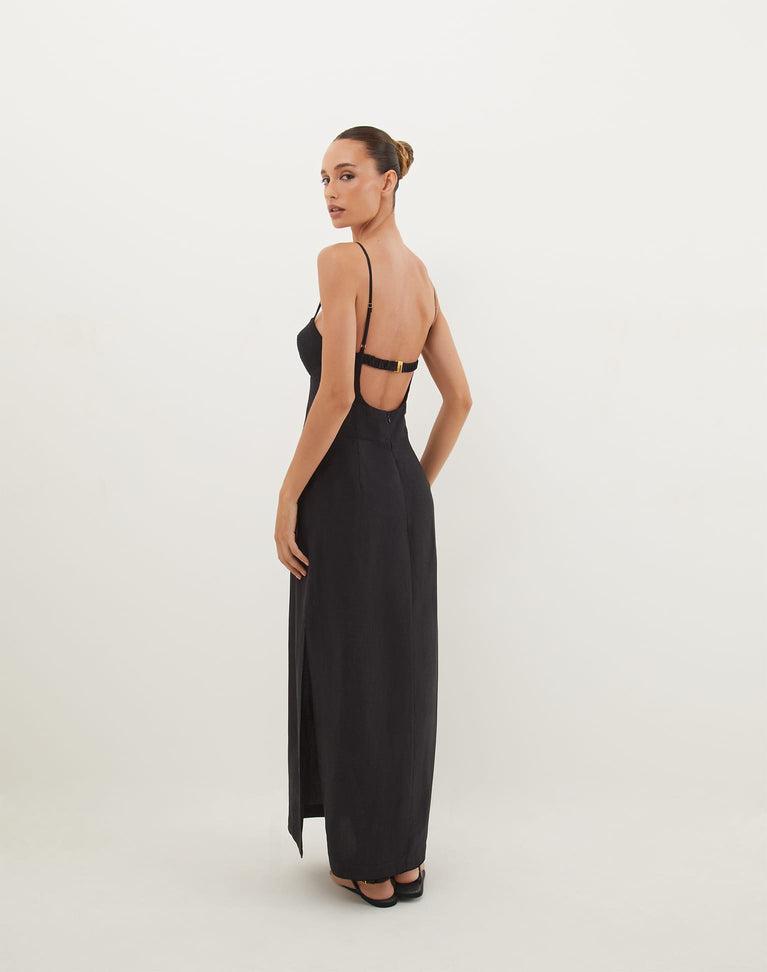Tats Midi Dress - Black Product Image