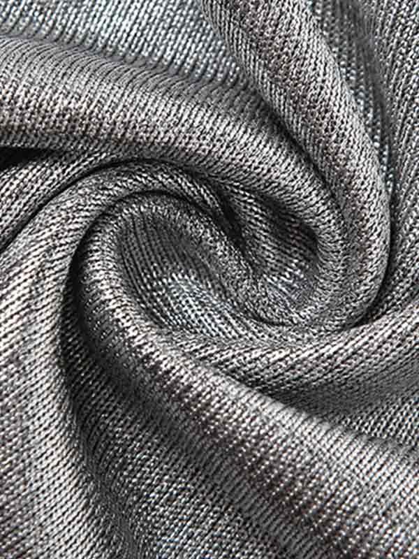 Glittering Stacked Neck Hooded Tank Top Product Image