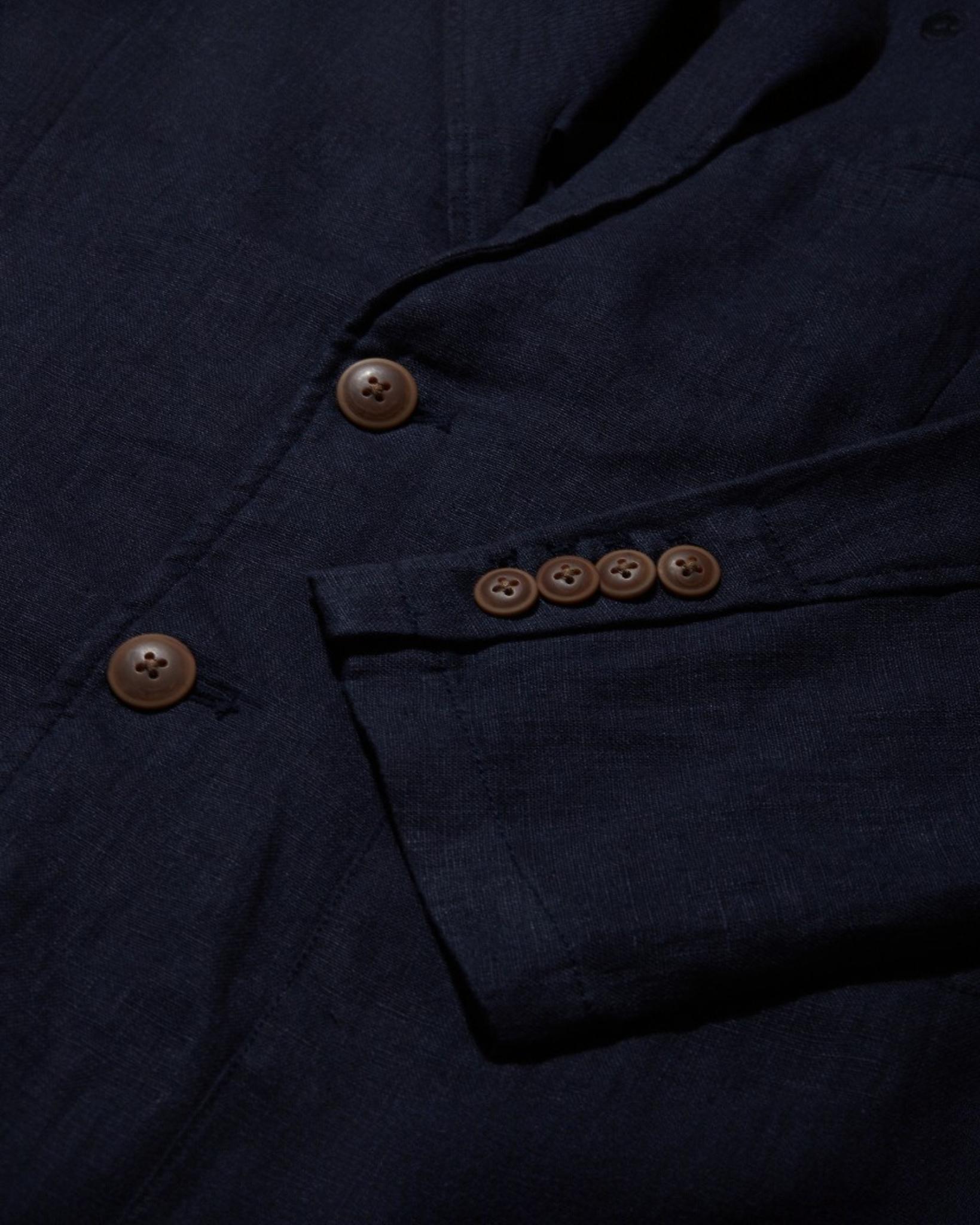 Bal Harbour 2 Button Linen Blazer - Navy Product Image