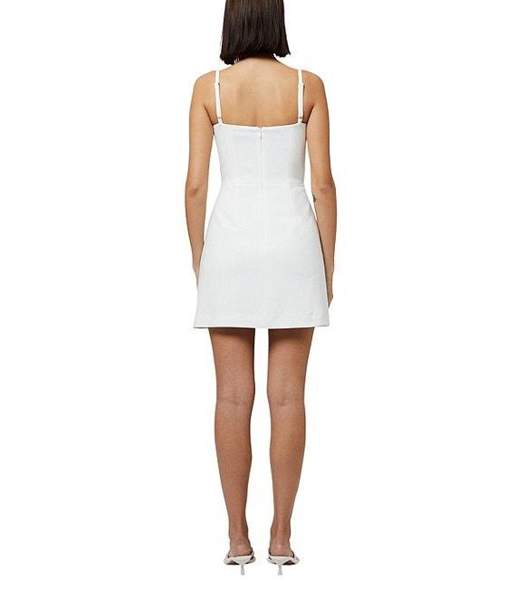 French Connection Whisper Foldover V-Neck Sleeveless Mini Dress Product Image
