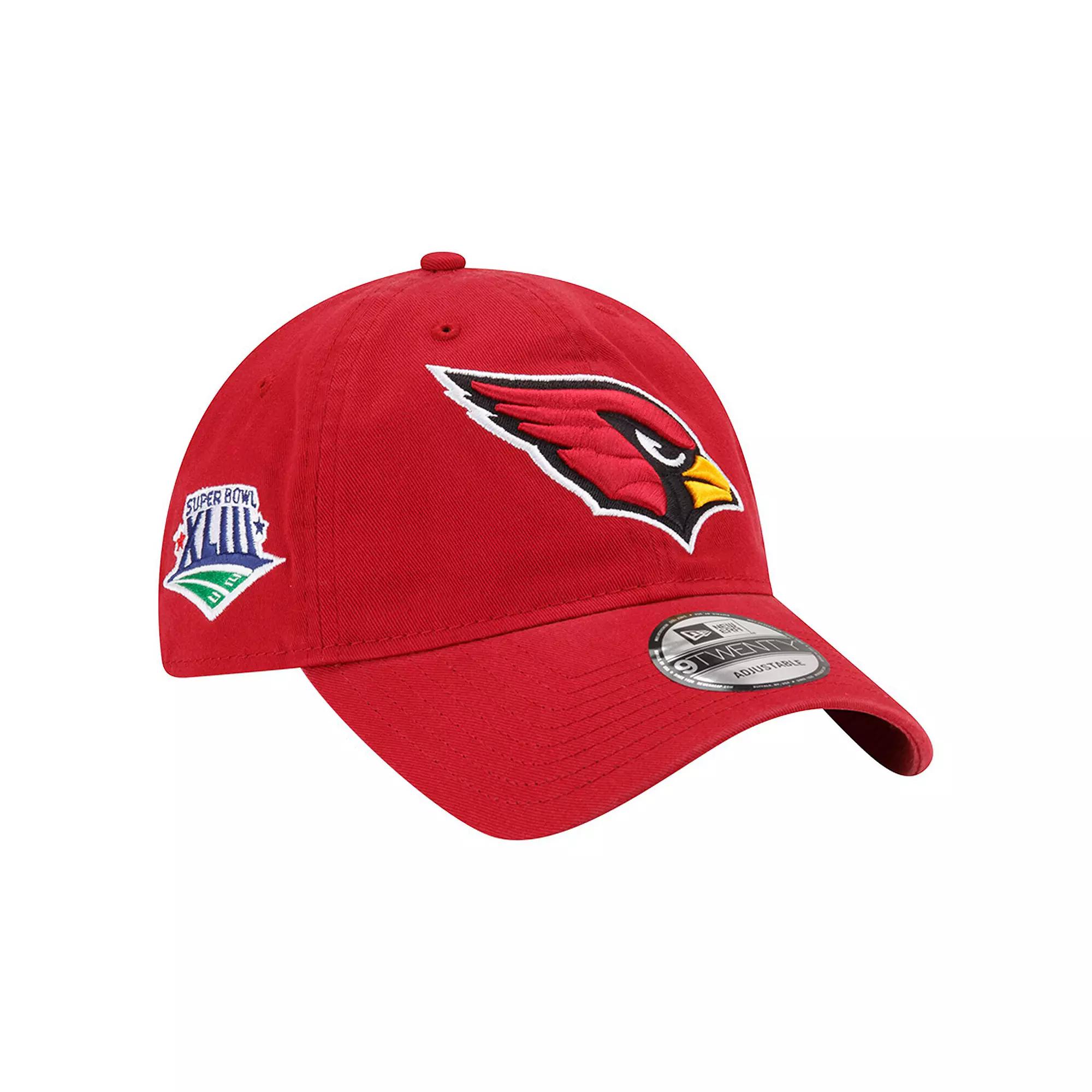 Men's New Era Cardinal Arizona Cardinals Distinct 9TWENTY Adjustable Hat, Red Product Image