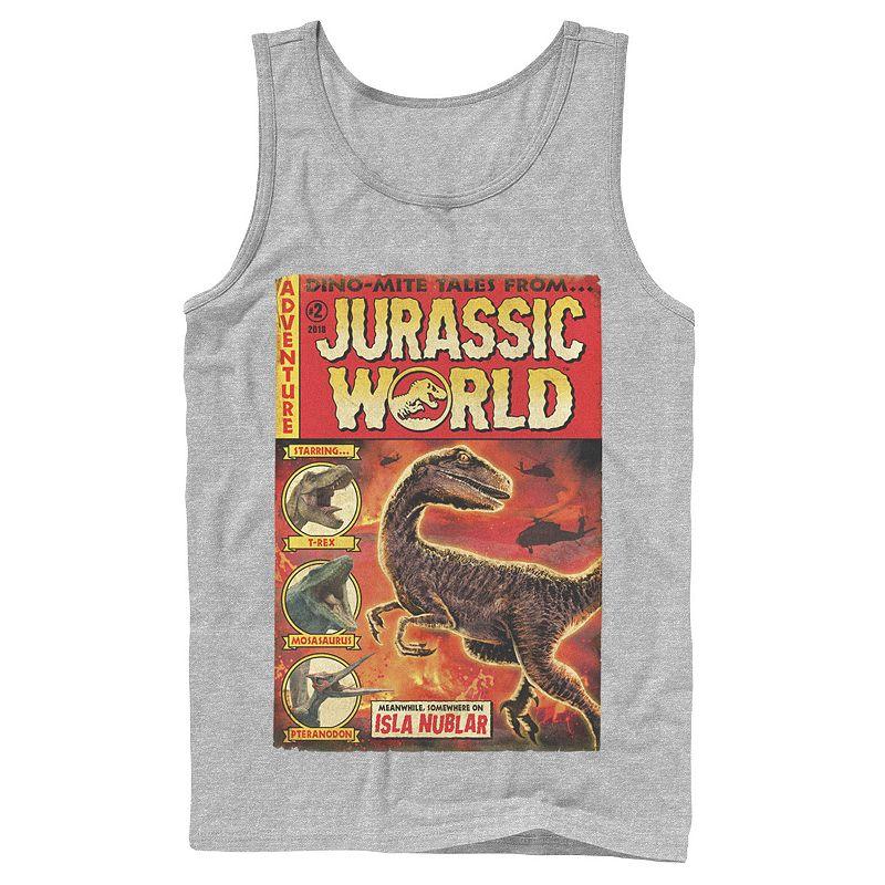 Men's Jurassic World Two Dino-Mite Tales Vintage Tank Top,  Product Image
