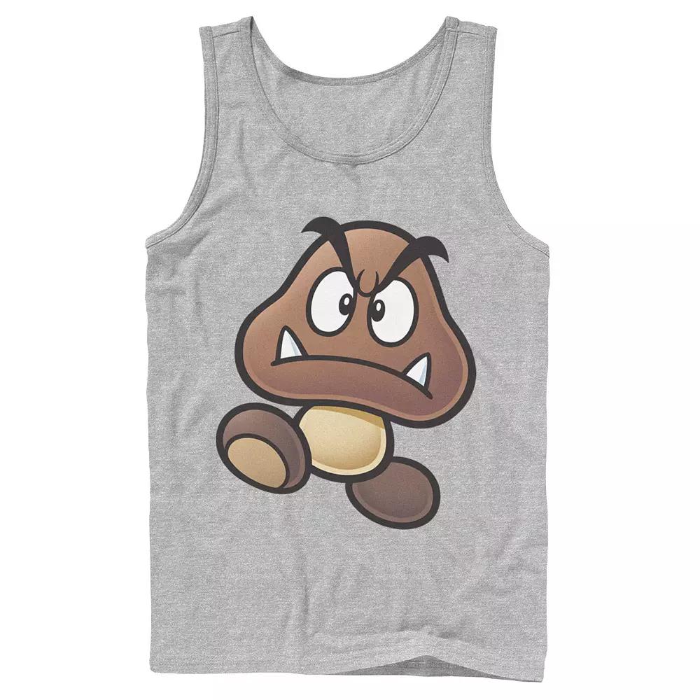 Men's Nintendo Super Mario Goomba Big Face Tank Top,  Product Image