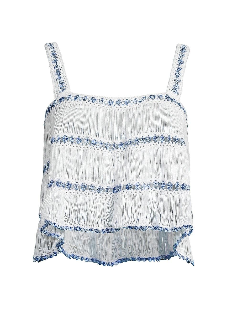 Womens Elsa Crochet Crop Top Product Image