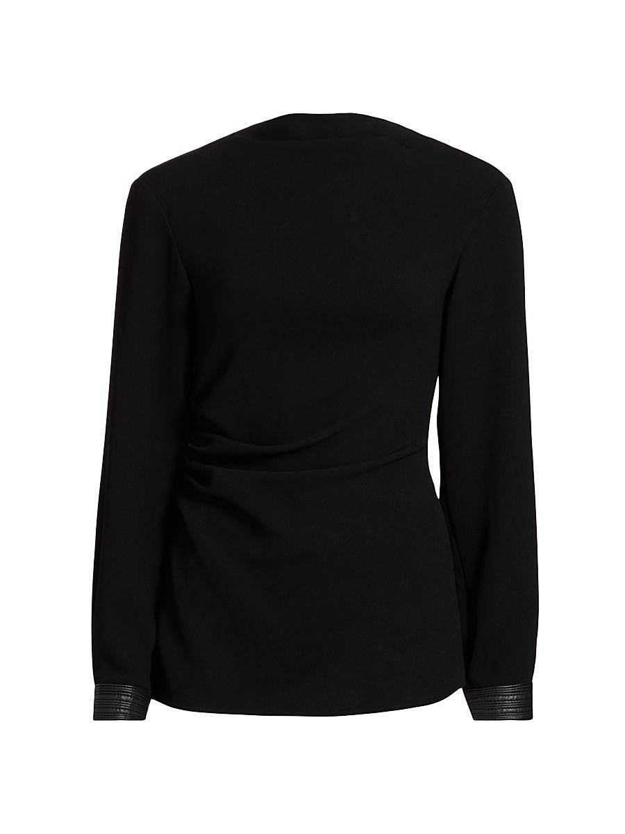 Womens Alexis Ruched Matte Viscose Top Product Image