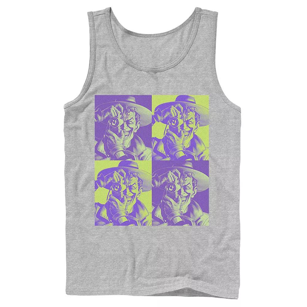 Men's DC Batman The Joker Halftone Popart Tank Top,  Product Image