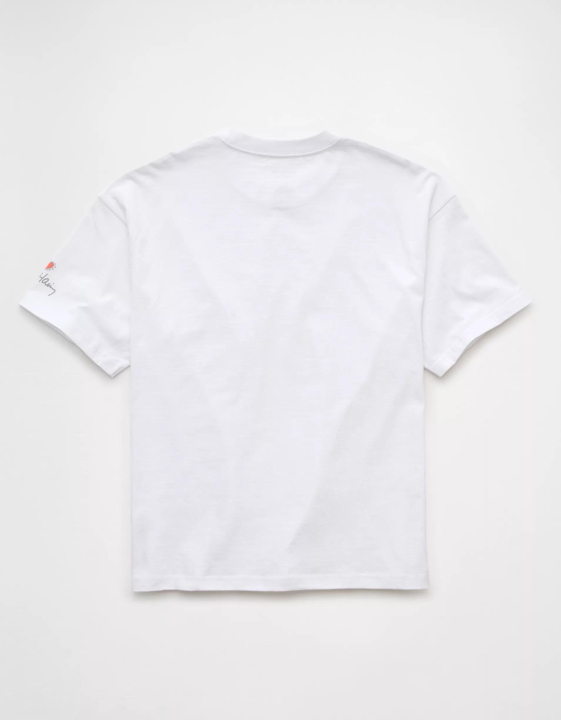 AE Boxy Keith Haring Graphic T-Shirt Product Image