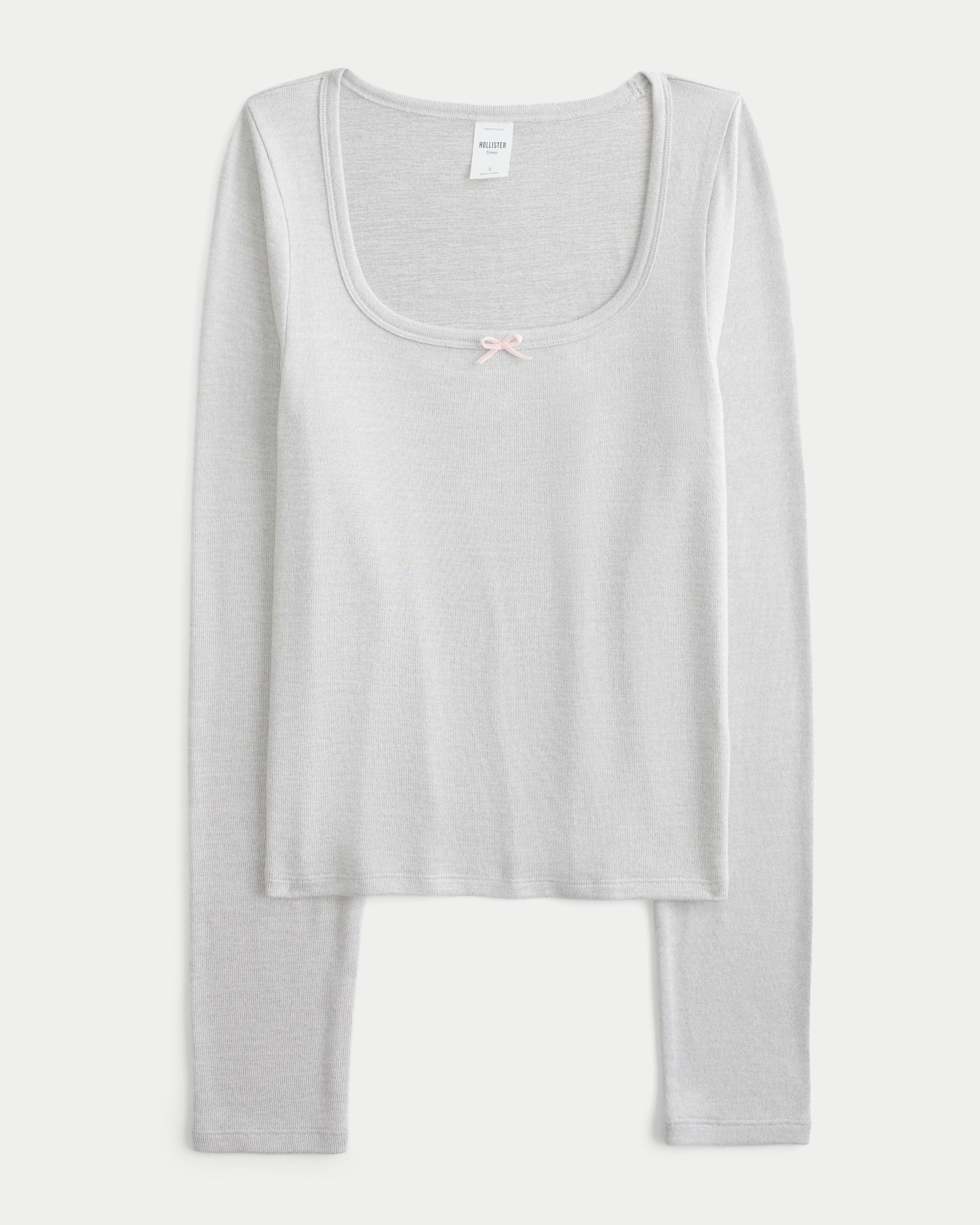 Cozy Long-Sleeve Scoop Top Product Image