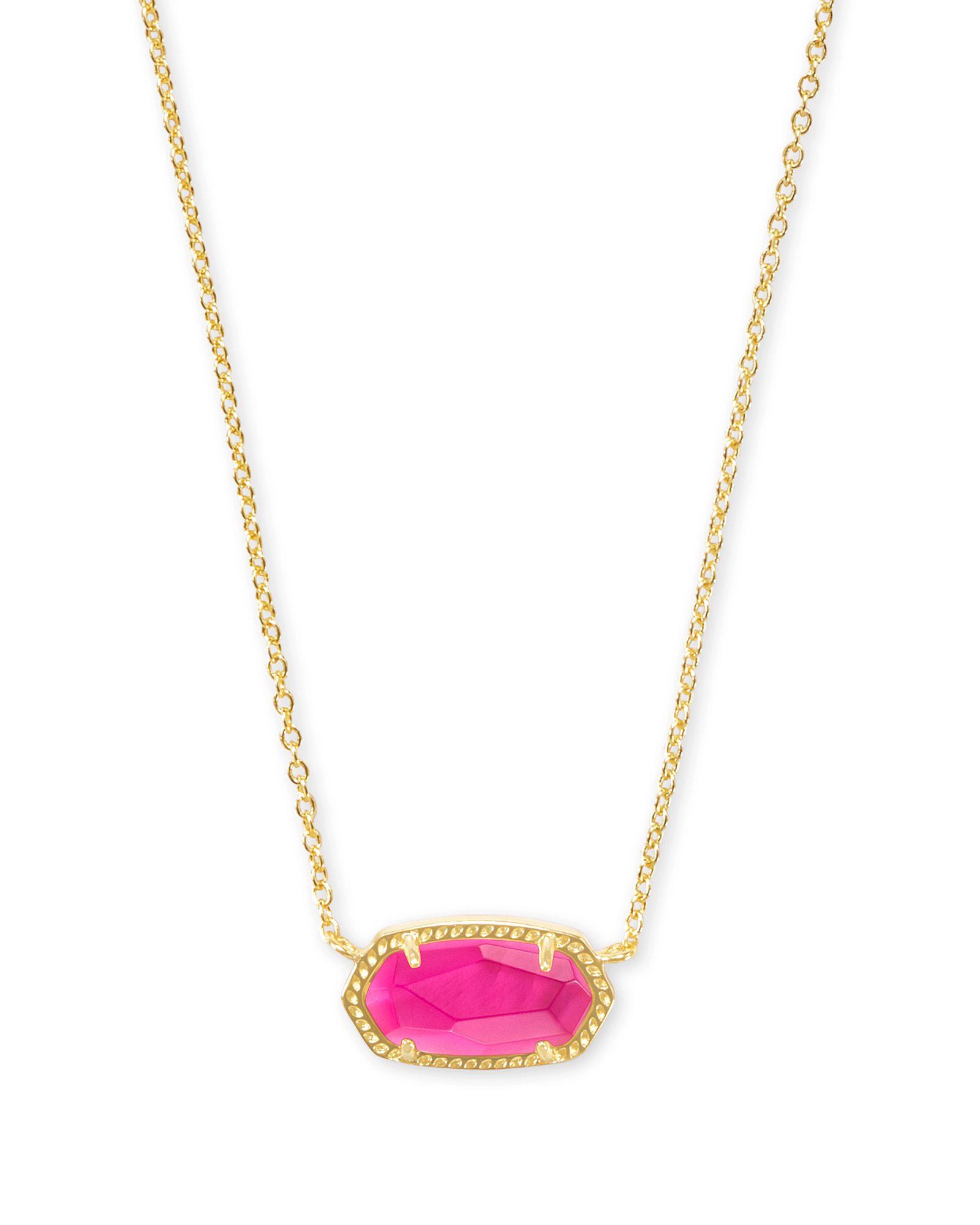 Elisa Gold Pendant Necklace in Peridot Illusion Product Image